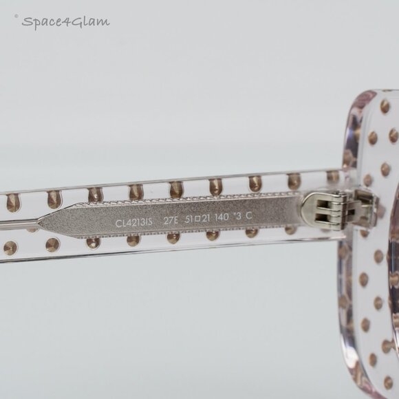 BRAND NEW Celine CL4213IS 27E ANIMATION XMAS Crystal Rectangle Women Sunglasses - Picture 6 of 8